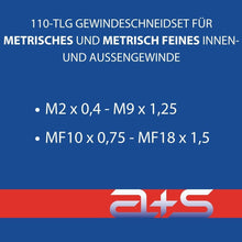 Lade das Bild in den Galerie-Viewer, a+s Gewindeschneider-Set, 110-tlg. (M2–M16, MF)