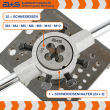 Lade das Bild in den Galerie-Viewer, a+s Gewindeschneider-Set, 32-tlg. (M3–M12)