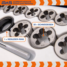 Lade das Bild in den Galerie-Viewer, a+s Gewindeschneider-Set Zoll, 45-tlg. (UNC/UNF)
