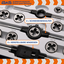 Lade das Bild in den Galerie-Viewer, a+s Gewindeschneider-Set, 110-tlg. (M2–M16, MF)