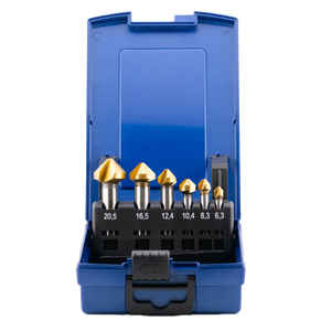 a+s Kegelsenker-Set, 6-tlg., TiN-beschichtet (M3–M10)
