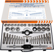 a+s Gewindeschneider-Set Zoll, 45-tlg. (UNC/UNF 1/8–3/4