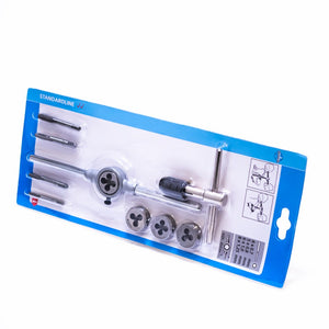 Gewindeschneidsatz 10tlg. SB, Metrische Gewinde M4-M8