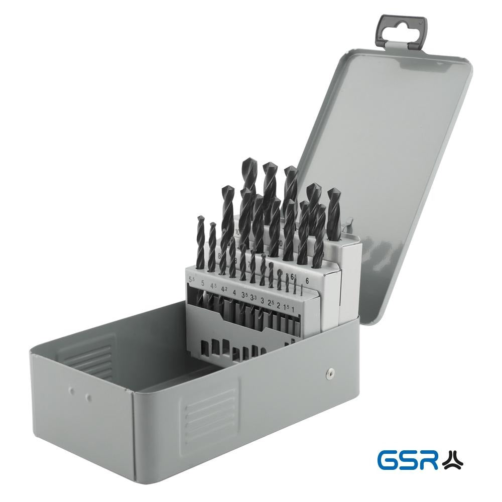 24-tlg. Spiralbohrer Sortiment Bohrer 1-10,5 mm HSS-R - Bohrer-Outlet